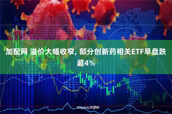 加配网 溢价大幅收窄, 部分创新药相关ETF早盘跌超4%
